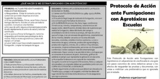 Mientras seguimos difundiendo el mapeo de escuelas fumigadas de Mercedes, continúan pulverizando venenos a niños y niñas