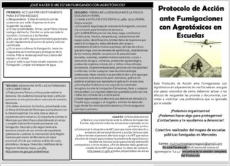 Mientras seguimos difundiendo el mapeo de escuelas fumigadas de Mercedes, continúan pulverizando venenos a niños y niñas