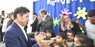 Kicillof inauguró el Jardín de Infantes N°966 en Almirante Brown