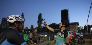 Más de 150 participantes en la “Bicicleteada Nocturna”