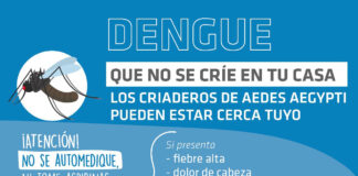 Campaña contra el dengue en la ciudad, cuidado y prevención