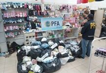 La Policía Federal Argentina secuestró mercadería apócrifa por más de 12 millones de pesos