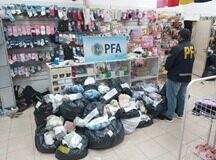 La Policía Federal Argentina secuestró mercadería apócrifa por más de 12 millones de pesos