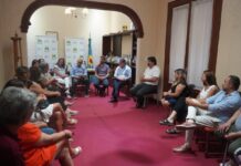 Ustarroz recibió al Ministro Sileoni en una importante mesa de trabajo y gestión