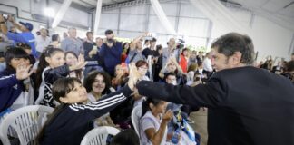 Kicillof inauguró el nuevo edificio de la Escuela Secundaria N°8 de Ezeiza