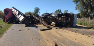 Camión derrumbó puente ferroviario del tren turístico que une Mercedes-Tomás Jofre
