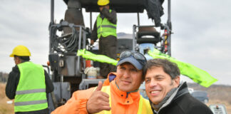 Kicillof inauguró la obra de suministro de gas natural en Pirovano