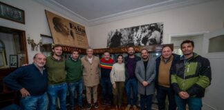 Ustarroz e intendentes peronistas de la Primera reunidos contra el RIGI y la Ley Bases