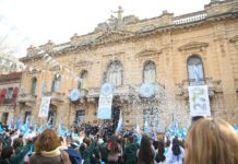 El 20 se realizará una nueva “Promesa a la bandera” frente al Palacio Municipal