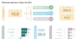 Los costos subieron 10,8% en mayo y la actividad se volvió a desplomar