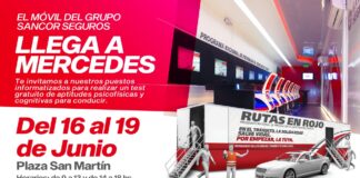 Llegó a Mercedes el Móvil Rutas en Rojo