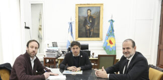 Kicillof recibió a Federico Susbielles en la Gobernación