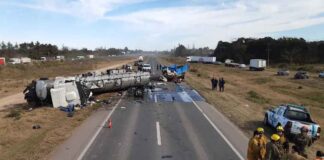 Falleció un mercedino y hay dos heridos graves en siniestro sobre Ruta 5