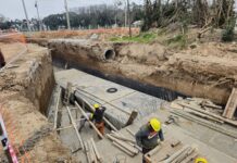 IMPORTANTE OBRA PLUVIAL QUE BENEFICIA A DIFERENTES BARRIOS DE LA CIUDAD