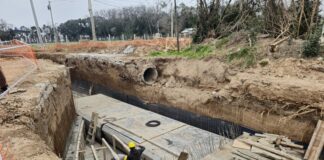 IMPORTANTE OBRA PLUVIAL QUE BENEFICIA A DIFERENTES BARRIOS DE LA CIUDAD