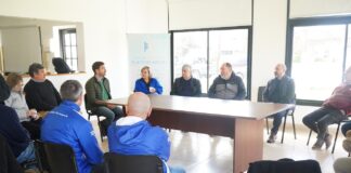 Ustarroz mantuvo un encuentro en el sector productivo local