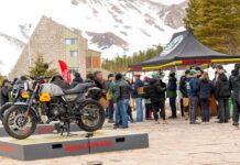 Royal Enfield, otro año en el invierno y la nieve de Las Leñas