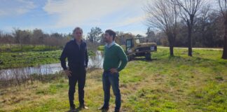 Ustarroz y Katopodis recorrieron obras hidráulicas de la ciudad