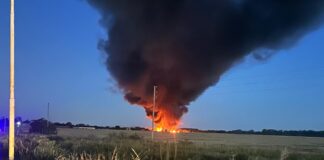 Gran operativo por incendio en la planta de Agrale