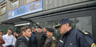 Kicillof inauguró un nuevo destacamento policial en Campana