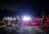 Exitosa bicicleteada nocturna desde la Dirección de Deportes