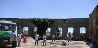 Avanza la construcción de un anfiteatro en el Centro Cultural La Trocha