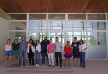 Ustarroz y Barrios recorrieron el Centro Comunitario Deportivo Municipal Néstor Kirchner