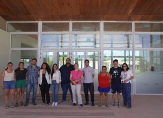 Ustarroz y Barrios recorrieron el Centro Comunitario Deportivo Municipal Néstor Kirchner
