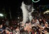 Fiesta de espuma y carnaval de la niñez en Estación Juego
