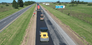 Comenzó la etapa final de la repavimentación de la ruta 2
