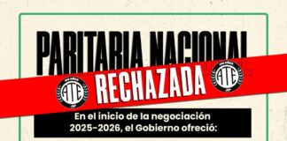 ATE no aceptó la propuesta salarial del Gobierno y preparan una medida de fuerza nacional