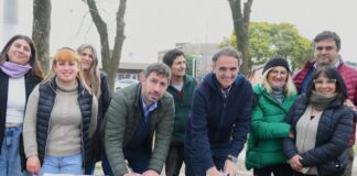 Ustarroz anunció junto a Katopodis la pavimentación de la Av. San Martín