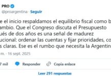 El PRO respaldó el Presupuesto 2026 de Milei