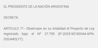 Milei vetó el financiamiento universitario