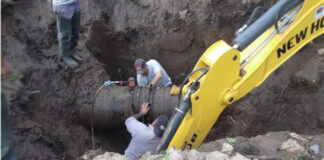 Se reparó un caño maestro que mejorará la distribución de agua