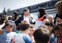 Kicillof inauguró nueva infraestructura educativa en Longchamps