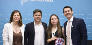 Kicillof participó del lanzamiento internacional que realizó Claudia Sheinbaum del programa de lectura “25 para el 25”