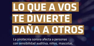Instan a tomar consciencia, respetar al prójimo y no usar pirotecnia