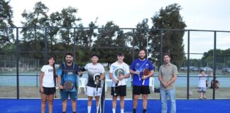 Municipio inauguró una nueva cancha de pádel en el CEMUADRA