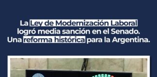 El Senado aprobó la reforma laboral