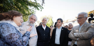 Kicillof visitó el Espacio para la Memoria en el ex-centro clandestino de detención “Destacamento Arana”