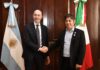 Axel Kicillof se reunió con el embajador de Italia