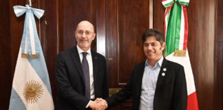 Axel Kicillof se reunió con el embajador de Italia