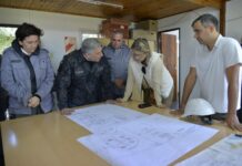 La ministra de Seguridad nacional recorrió las obras de la cárcel de Agote