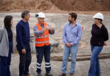 Ustarroz recibió a Katopodis y recorrieron obras por la ciudad