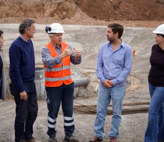 Ustarroz recibió a Katopodis y recorrieron obras por la ciudad