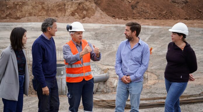 Ustarroz recibió a Katopodis y recorrieron obras por la ciudad