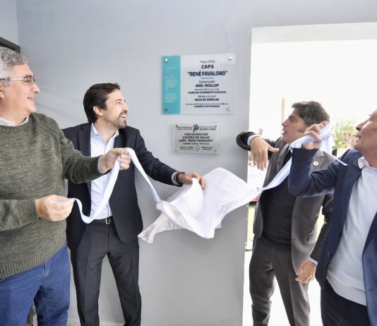 Kicillof inauguró un nuevo Centro de Atención Primaria de la Salud