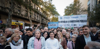 Kicillof participó de la Marcha Federal Universitaria