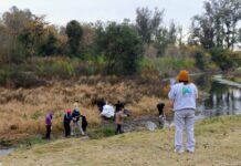 Más de 150 voluntarios en una masiva jornada de limpieza en el Río Luján